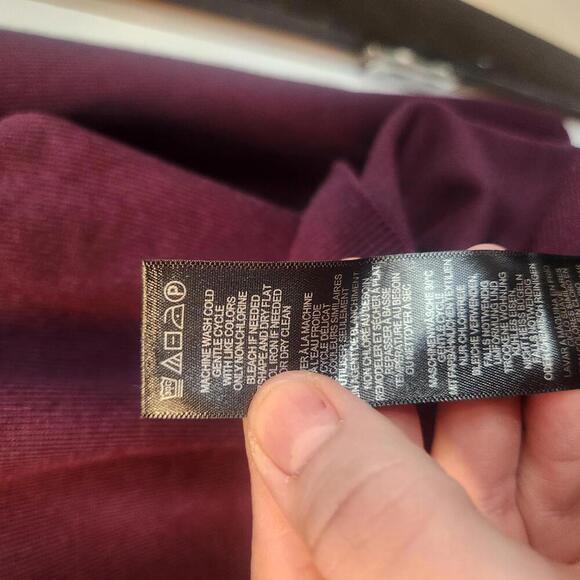 Adrianna Papell Women's Rich Purple Mock neck Sweater - Size Small - Picture 5 of 9